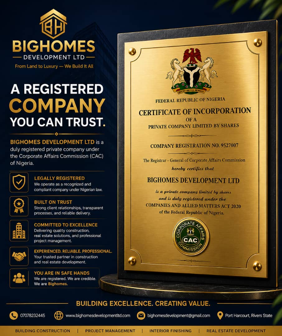 Bighomes Registered Company